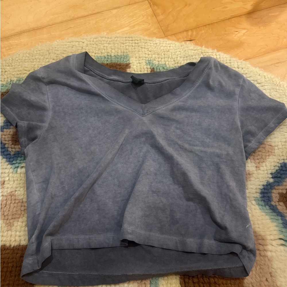 Wild Fable Blue Crop Top